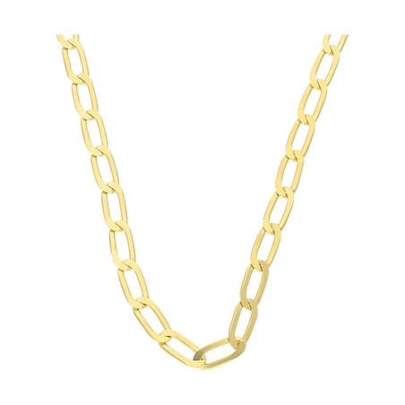 Łańcuszek srebrny pozłacany typu cheval  BC 1351-150 GOLD próba 925