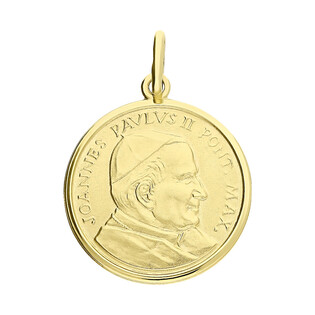 Medalik złoty z Papieżem Janem Pawłem II CB M-0839 próba 585
