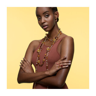 Naszyjnik Somnia Swarovski brązowy S1 5600794