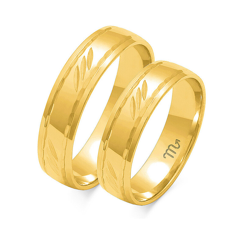 Obrączki ślubne ZO O-109 próba 585