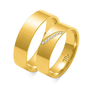 Obrączki ślubne ZO O-120 próba 585