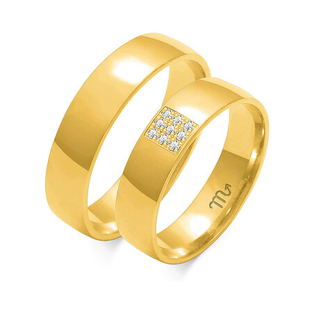 Obrączki ślubne ZO O-129 próba 585