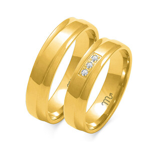 Obrączki ślubne ZO O-134 próba 585
