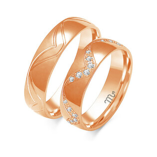 Obrączki ślubne ZO O-149 próba 585