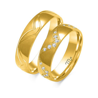 Obrączki ślubne ZO O-149 próba 585