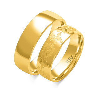 Obrączki ślubne ZO O-150 próba 585