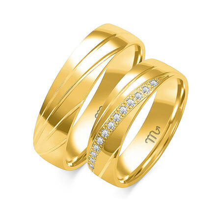 Obrączki ślubne ZO O-156 próba 585