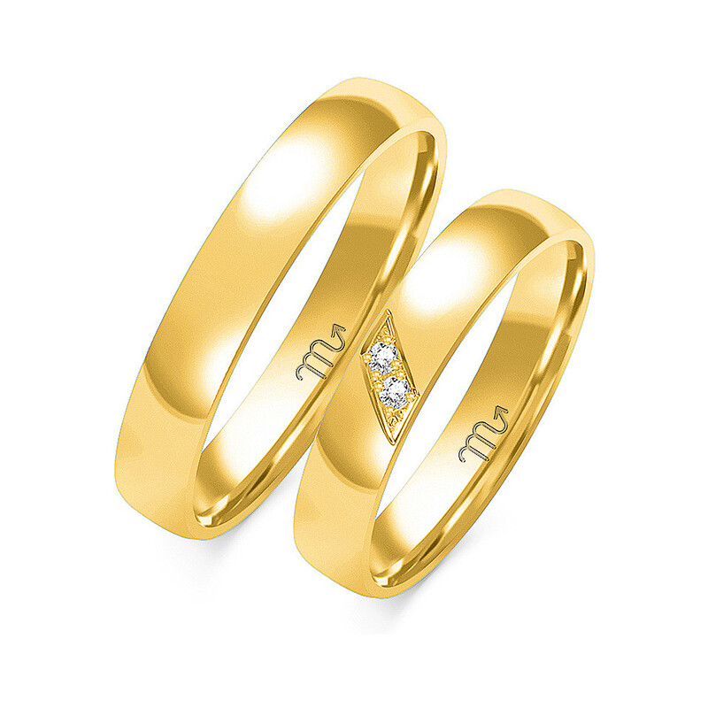 Obrączki ślubne ZO O-178 próba 585