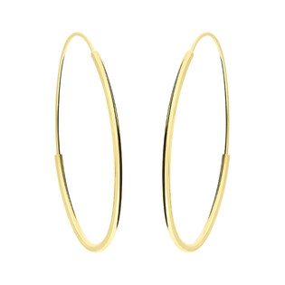 Kolczyki złote kółka szarniry owalne 20mm FL-003 próba 585