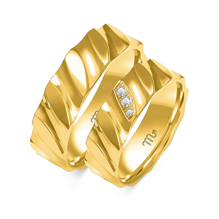 Obrączki ślubne ZO O-243 próba 585