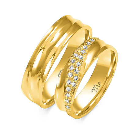 Obrączki ślubne ZO O-244 próba 585