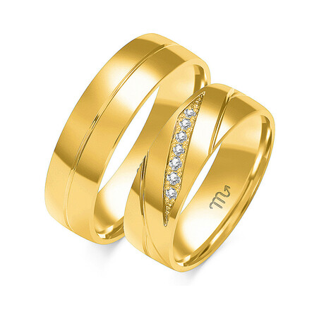 Obrączki ślubne ZO O-248 próba 585