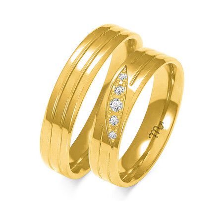 Obrączki ślubne ZO O-250 próba 585