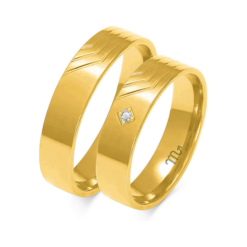 Obrączki ślubne ZO O-260 próba 585