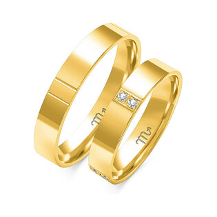 Obrączki ślubne ZO O-265 próba 585