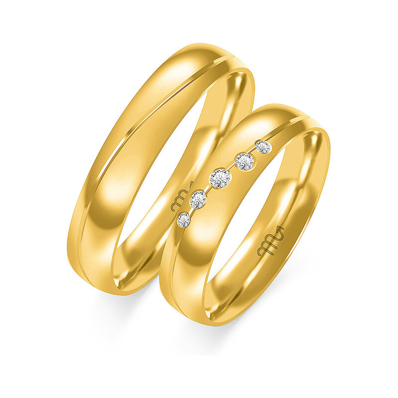 Obrączki ślubne ZO O-268 próba 585