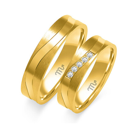 Obrączki ślubne ZO O-275 próba 585