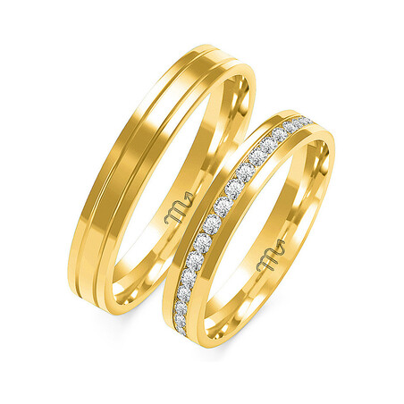 Obrączki ślubne ZO O-279 próba 585