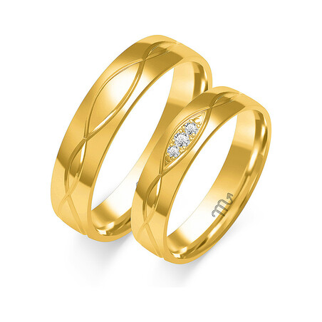 Obrączki ślubne ZO O-284 próba 585