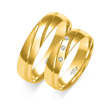 Obrączki ślubne ZO O-285 próba 585