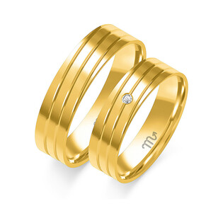 Obrączki ślubne ZO O-290 próba 585