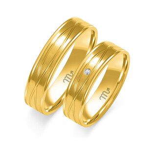 Obrączki ślubne ZO O-300 próba 585