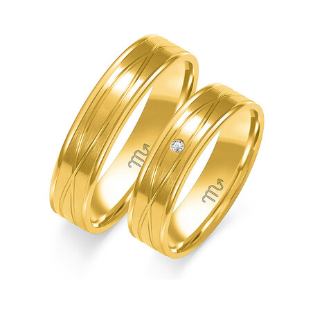 Obrączki ślubne ZO O-300 próba 585