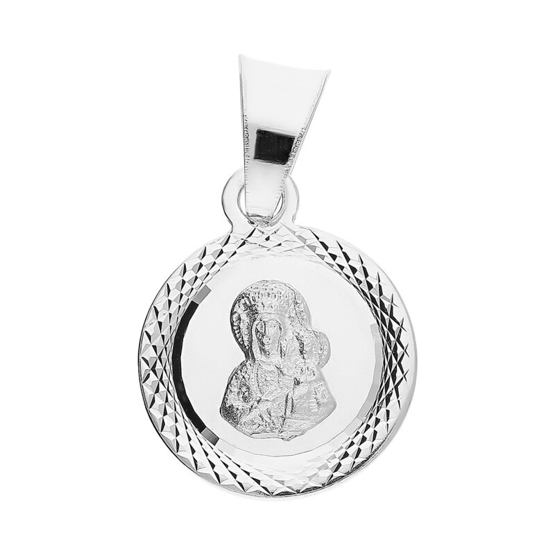 Medalik srebrny Częstochowska w kole MV GMD124 próba 925