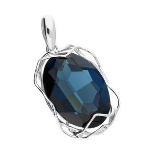 Zawieszka BRILAS CLOUD owal KP 05700 owal  Mealic Blue próba 925