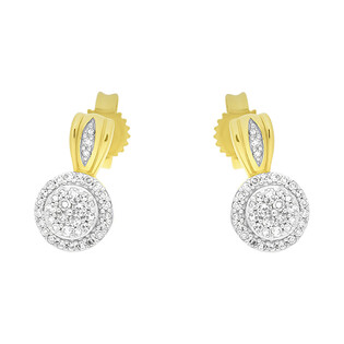 Kolczyki złote z diamentami nr KU 102219-102865