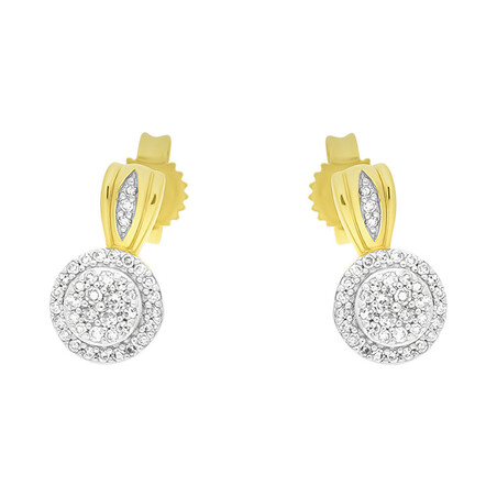 Kolczyki złote z diamentami nr KU 102219-102865