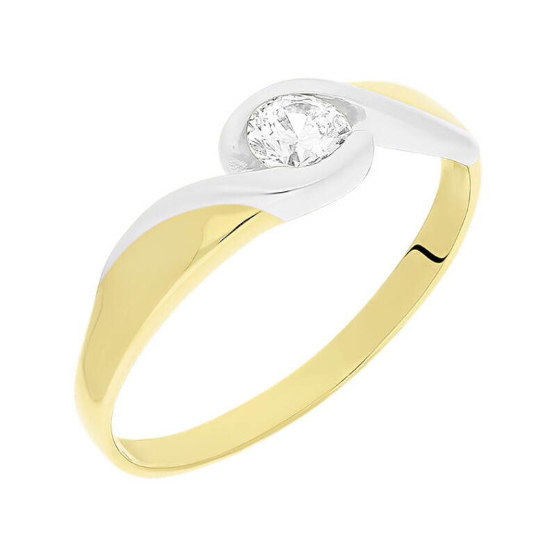 Pierścionek złoty MARIAGE z cyrkonią NB 50598 próba 585