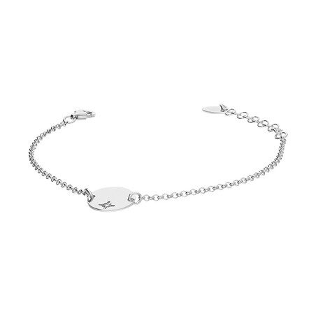 Bransoleta srebrna róża wiatrów na kółku/rolo RT BR24723 rod próba 925