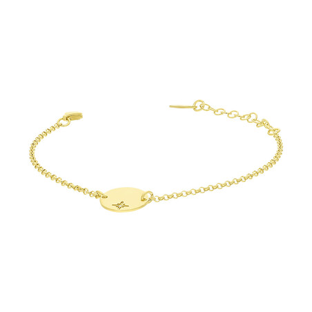 BransOLeta pOzłacana róża wiatrów na kółku /rOLO RT BR24723 GOLD próba 925