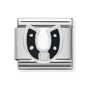 Element link AG podkowa czarna NP 330305 11