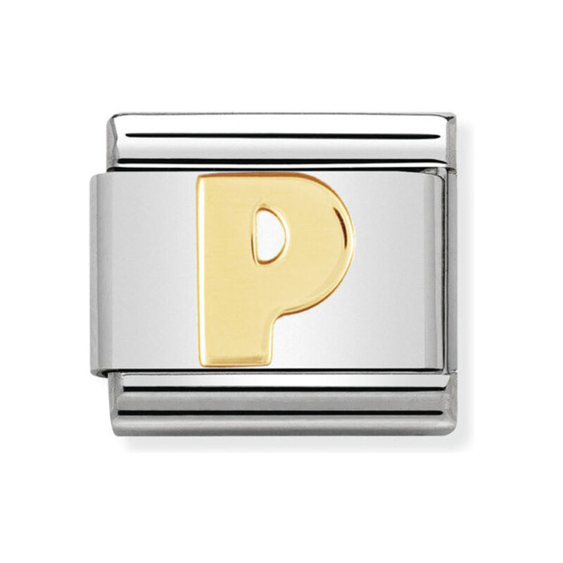 Element link 18K literka P NP 030101 16