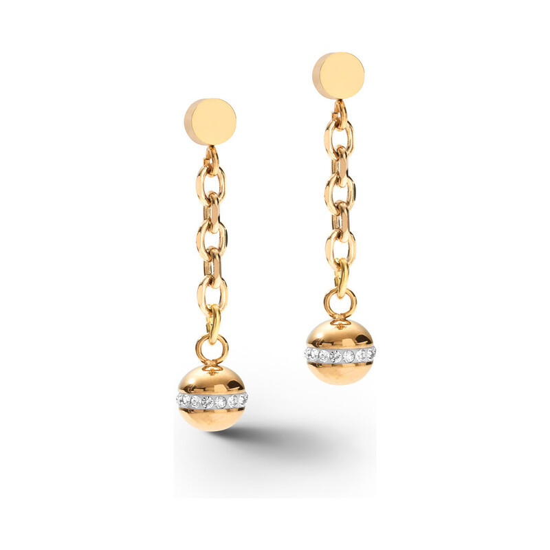Kolczyki Coeur de Lion Gold Kryształy Swarovski - JubilerSezam.pl