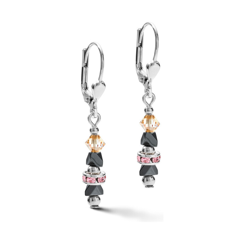 Kolczyki Coeur de lion 0227 Peach-Rose CT 5082-20-0227