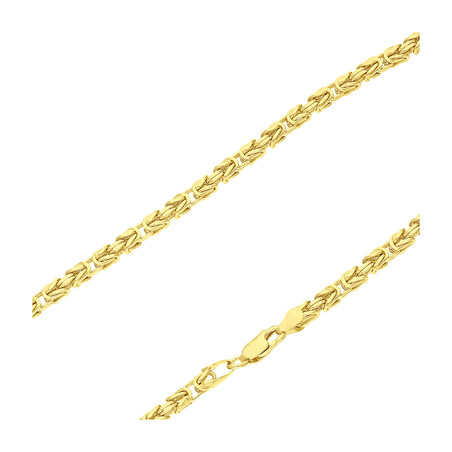 Łańcuszek pozłacany o splocie królewskim BC 1380-080 4l GOLD próba 925