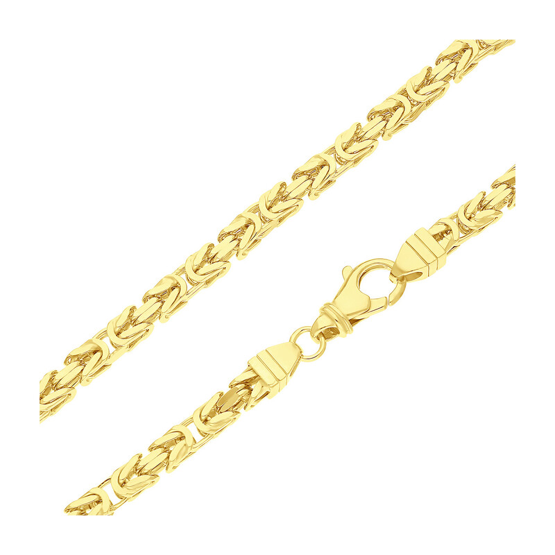 Łańcuszek pozłacany o splocie królewskim BC 1380-140 4l GOLD próba 925