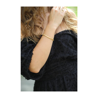 Bransoleta srebrna pozłacana splot królewski