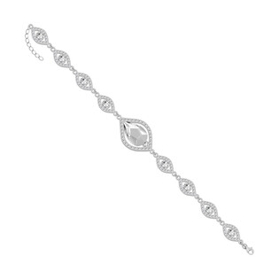 Bransoleta srebrna GRACE z kryształkami Swarovski RD 735-1 crystal próba 925
