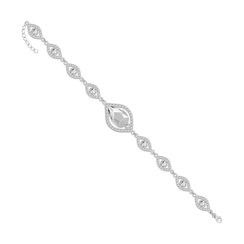 Srebrna Bransoletka Grace Swarovski pr. 925 - JubilerSezam.pl