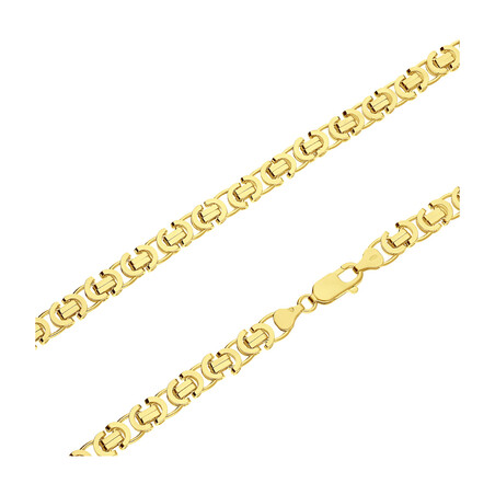 Łańcuszek pozłacany o splocie bizantyna BC 1810-130 GOLD próba 925