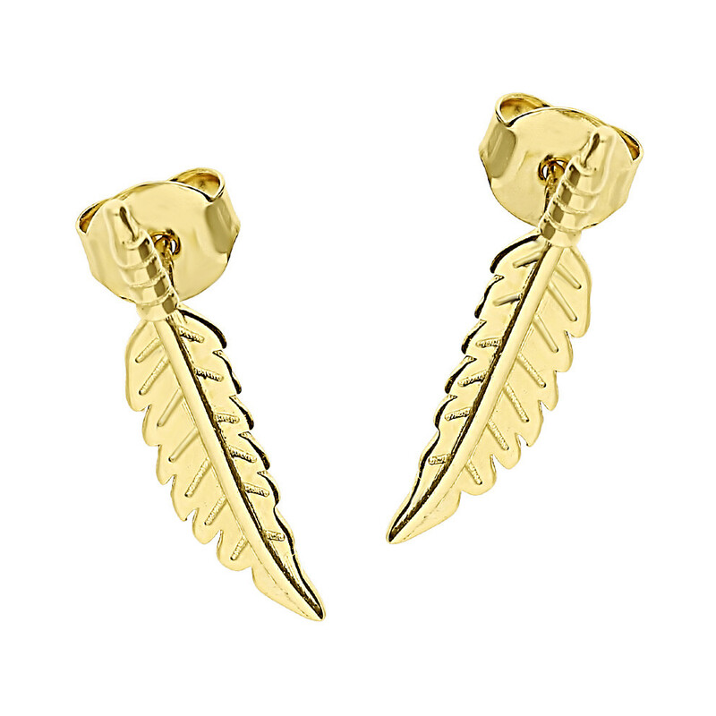 Kolczyki złote pióro/sztyft LP 13U25-DE0336-Y próba 585