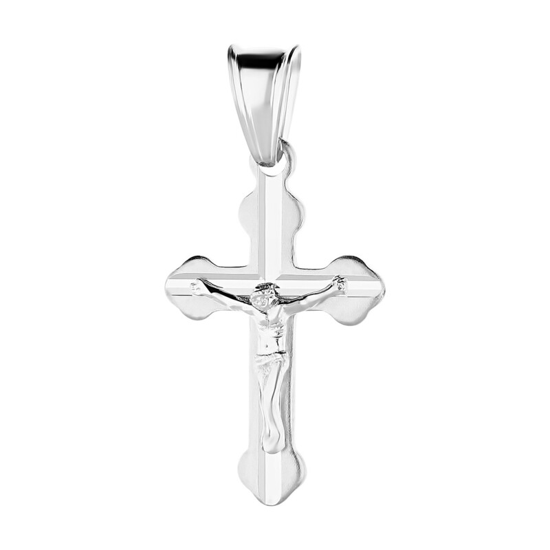 Krzyżyk srebrny z wizerunkiem Pana Jezusa MV KD157 próba 925