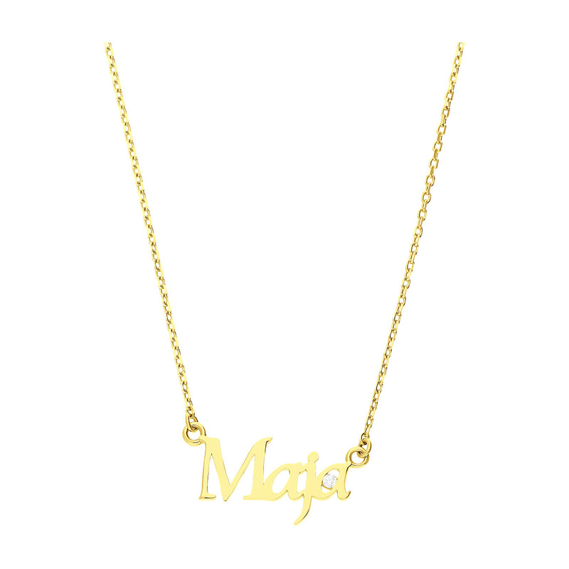 Naszyjnik złoty z imieniem Maja/anker MZ T5-NN-19-CZ próba 375