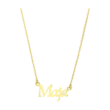 Naszyjnik złoty z imieniem Maja/anker MZ T57-NN-19-CZ próba 375