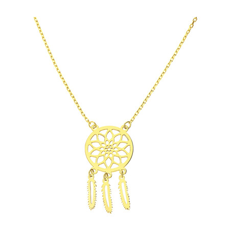 Naszyjnik złoty łapacz snów/anker MZ T23-NLZ-87 próba 375