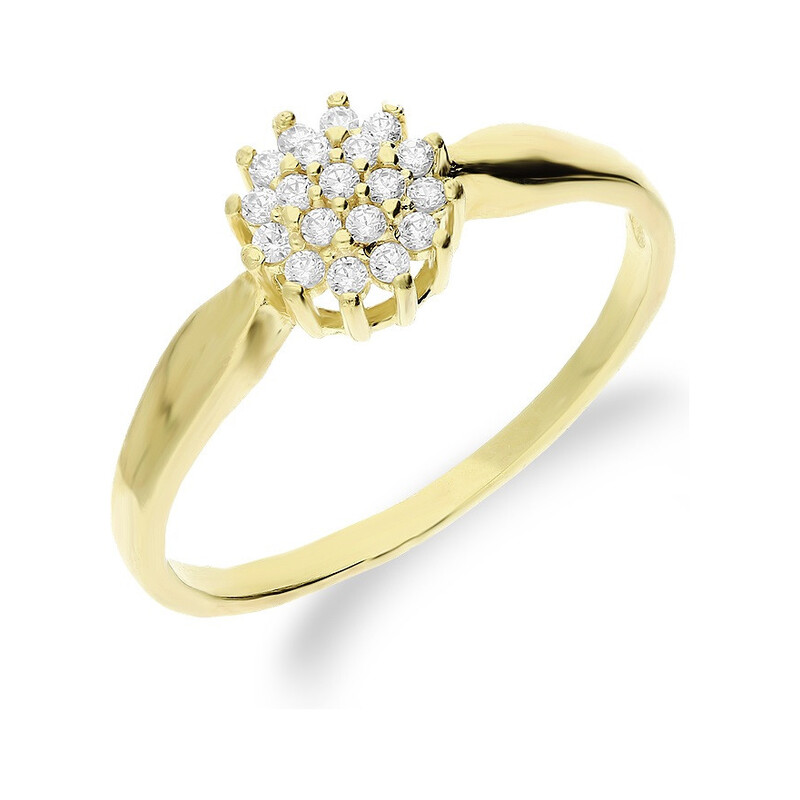 Pierścionek BRIDELL z cyrkoniami ZQ 551 próba 585